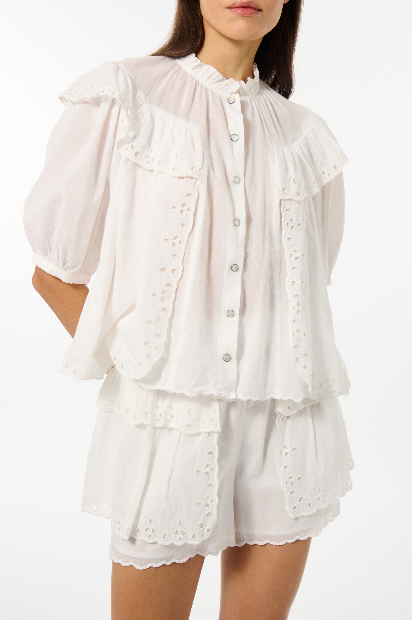 MANOUSH Broderie Anglaise Shirt