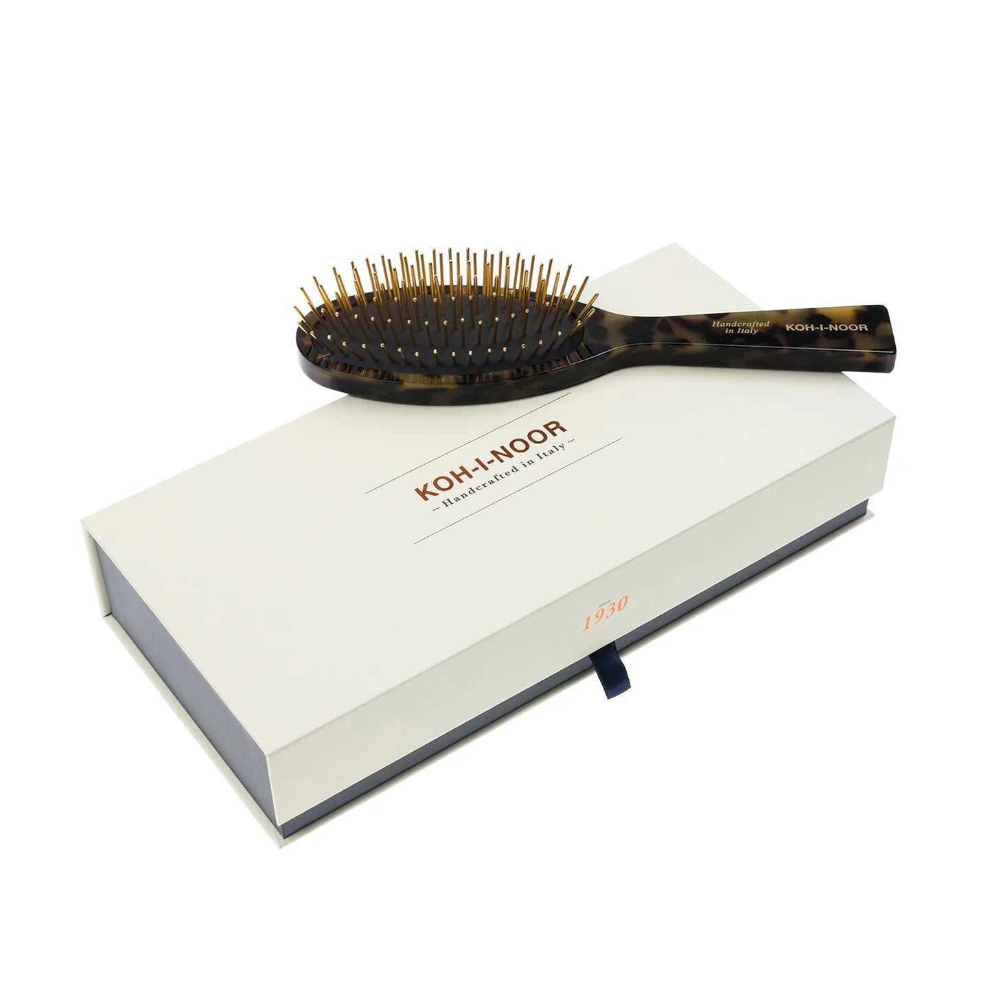 KOH-I-NOOR Luxury Pneumatic Hair Brush with Gold Plated Metal Pins - Garden 110G