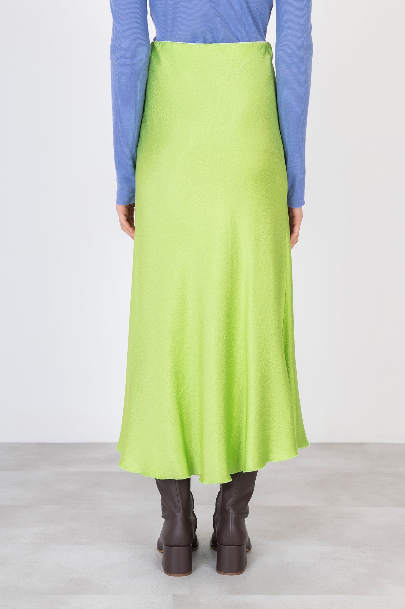 Alysi Menta Satin Skirt 153015