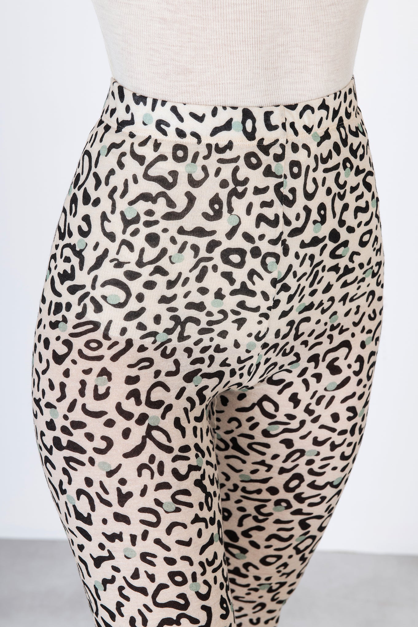 Alysi Leopard Jersey Pants 153163