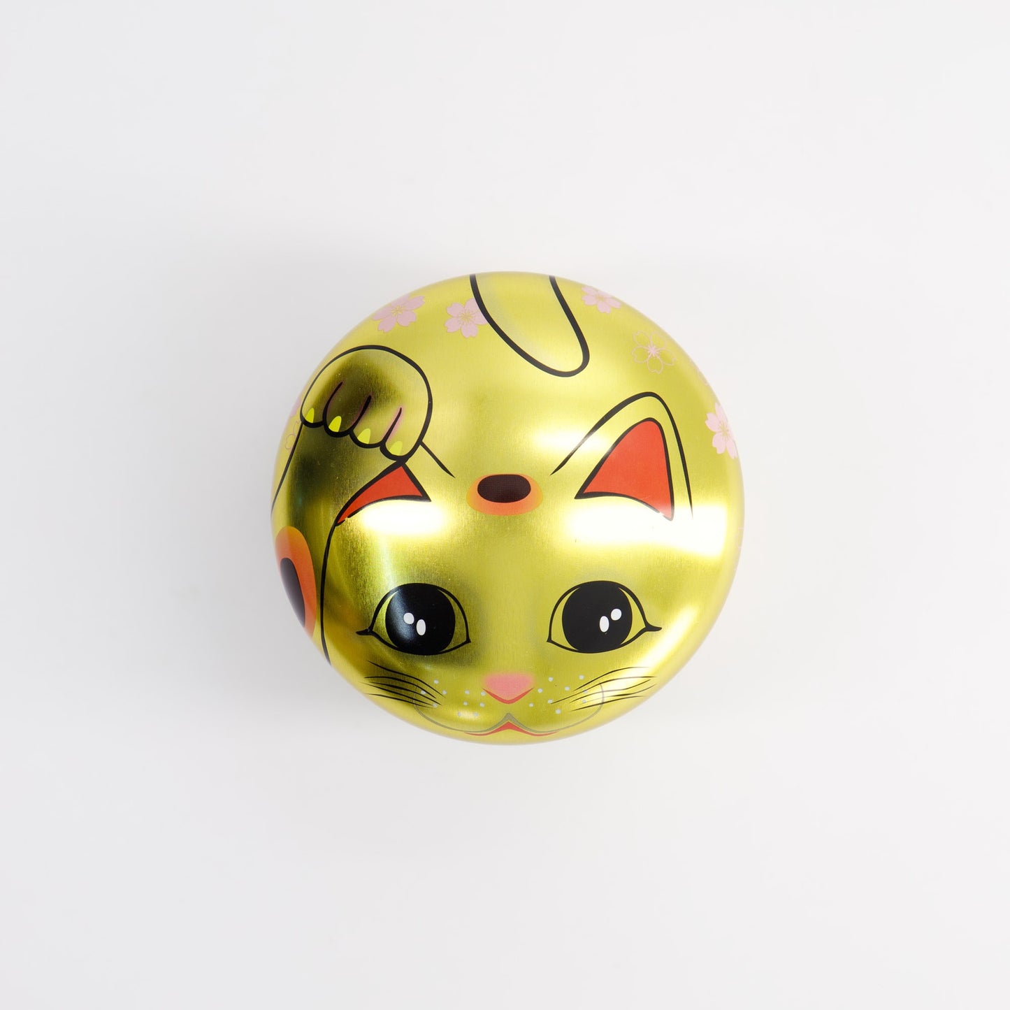 Tokyo Design Studio Lucky Cat Tea Container Gold