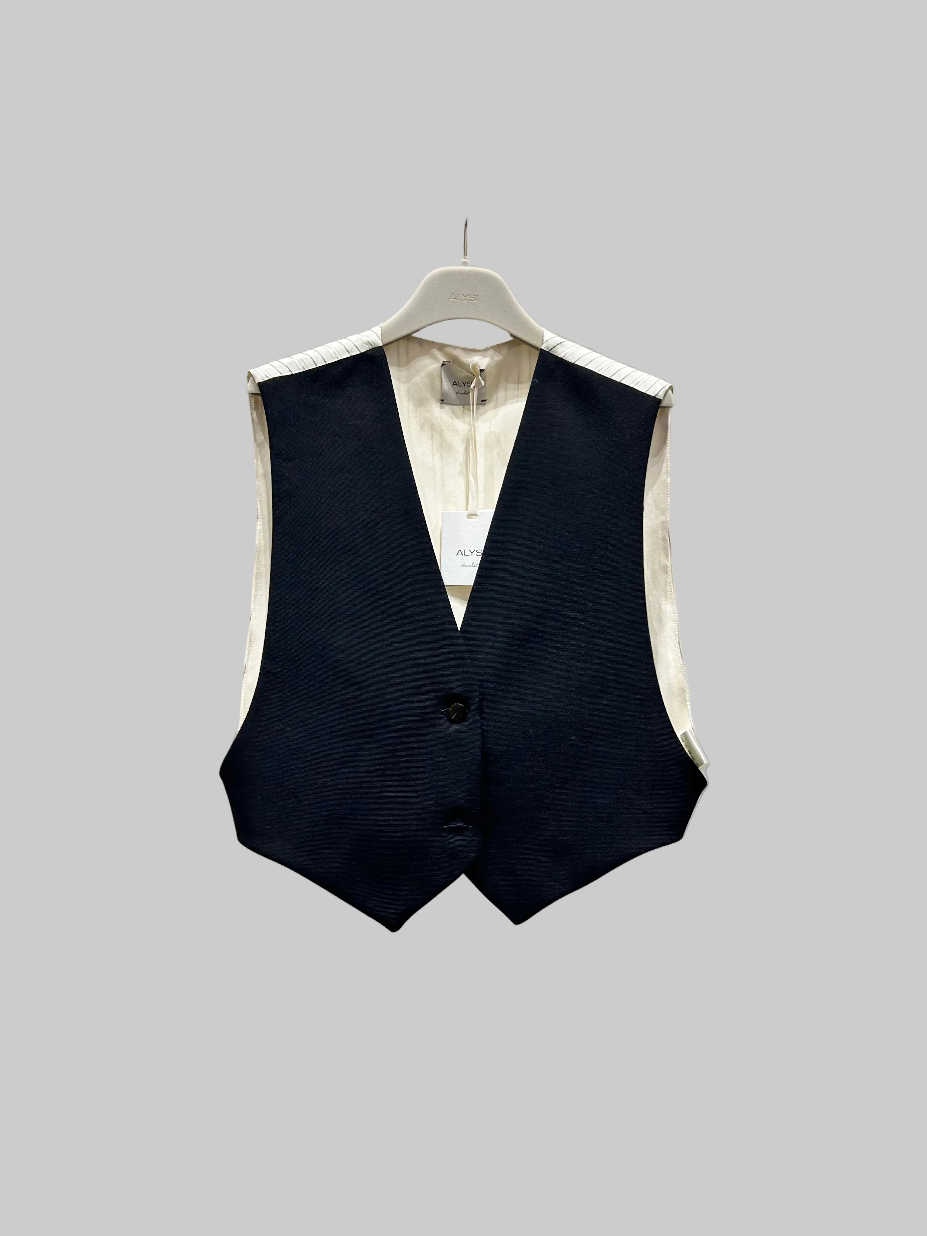 Alysi Cropped Wool Vest