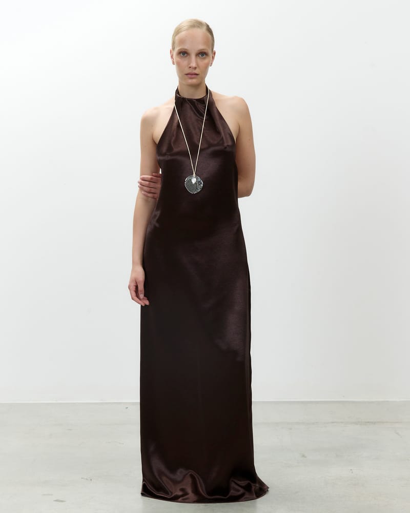 Alysi Shiny Halter Dress