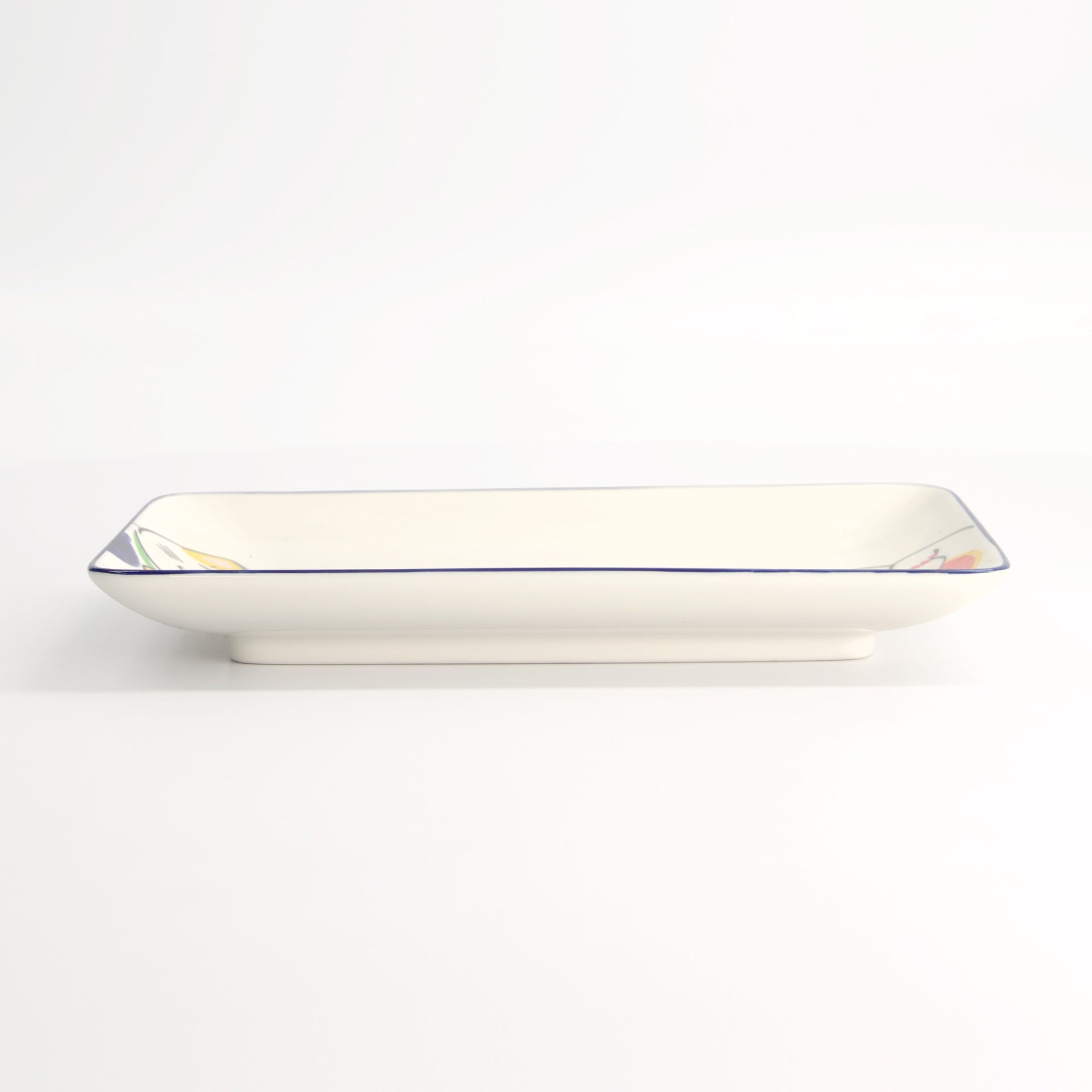 Tokyo Design Studio Kawaii Lucky Cat Sushi Plate White