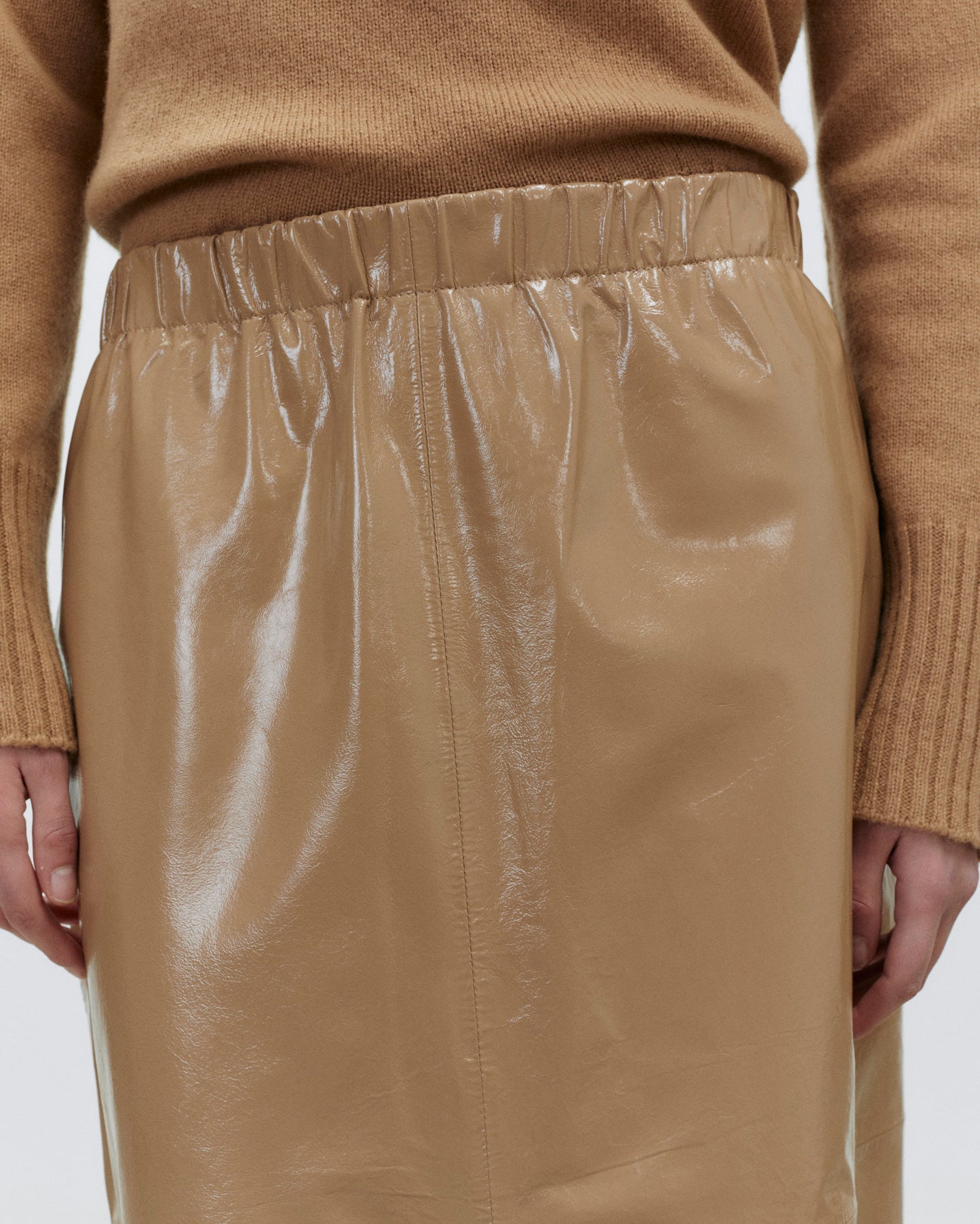 Alysi Leather Skirt 265013