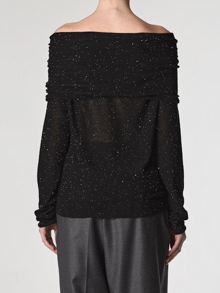 Roberto Collina Off Shoulder Sweater F02006