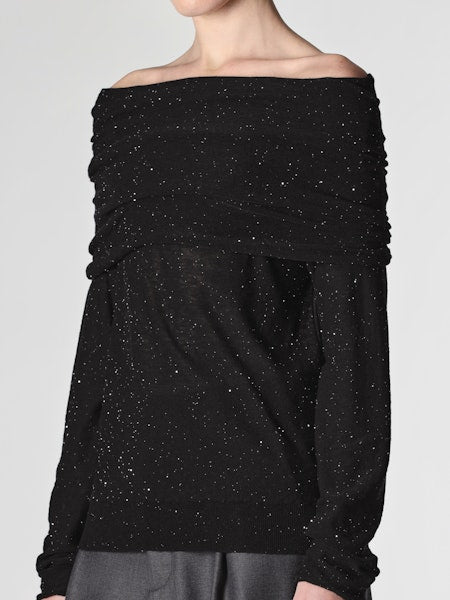 Roberto Collina Off Shoulder Sweater F02006
