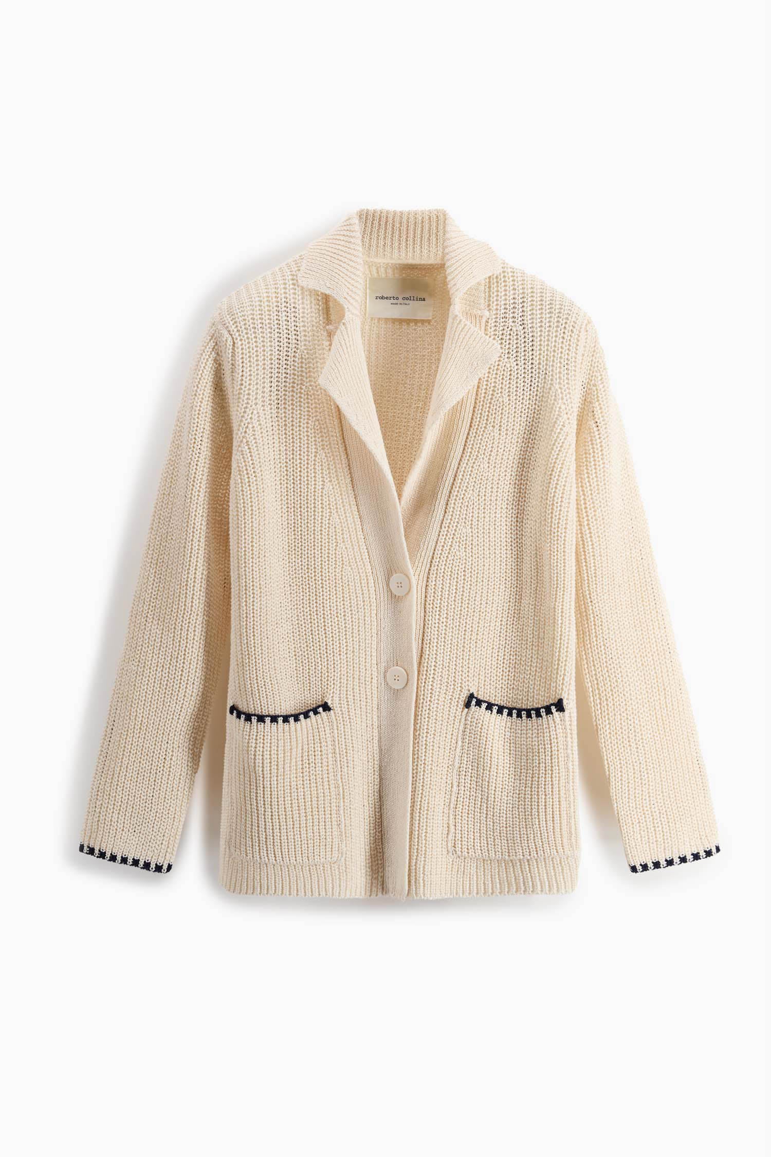 Roberto Collina Contrast-Stich Cardigan