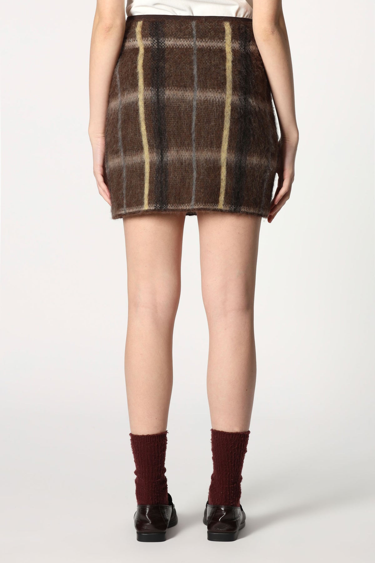 Roberto Collina Checked Mini Skirt