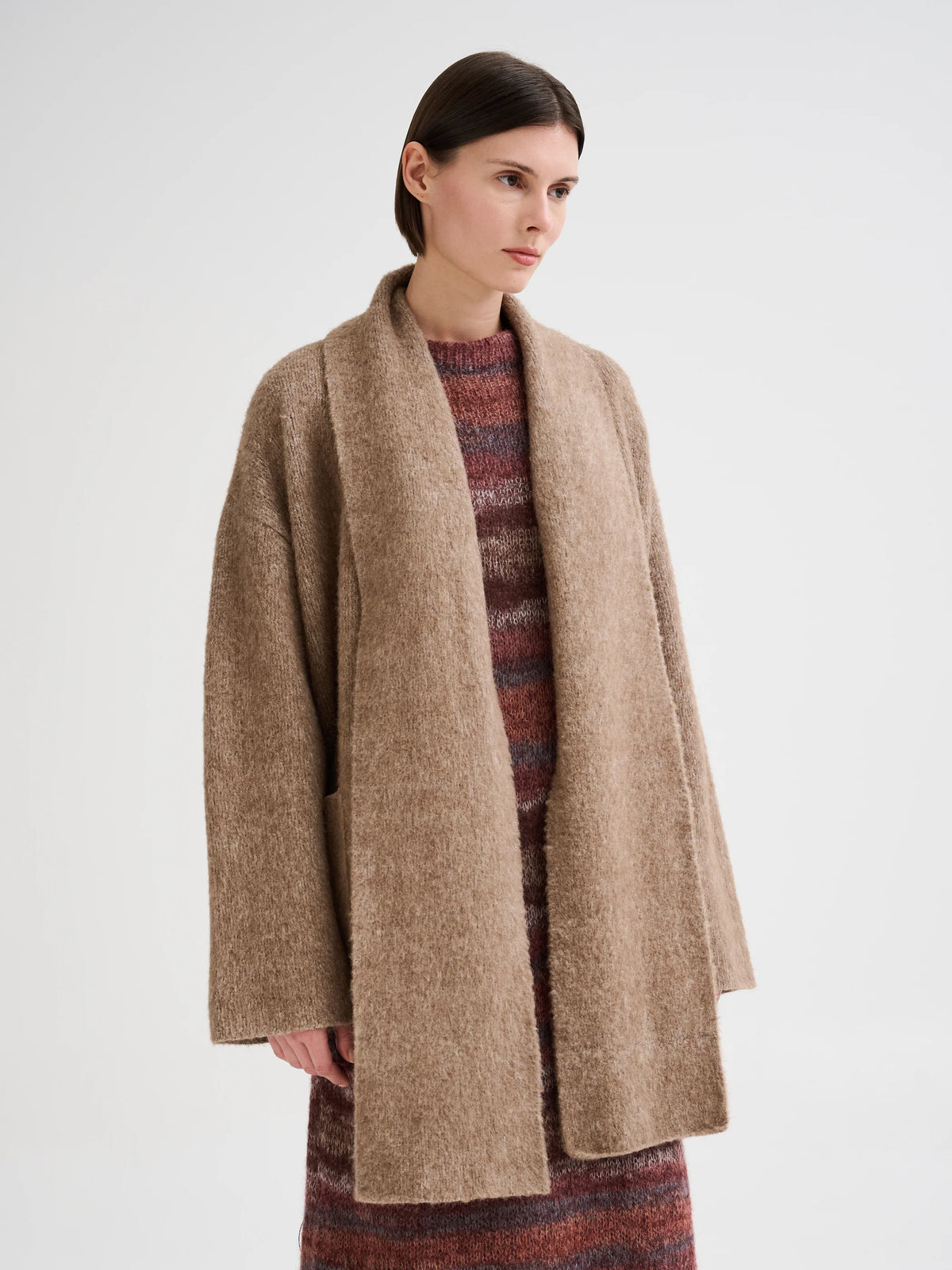 Roberto Collina Short Coat Scarf
