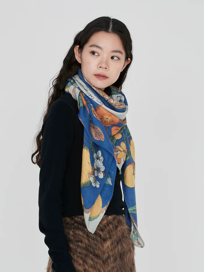 Manipuri Wool Silk Stole Herringbone Antique Recipe