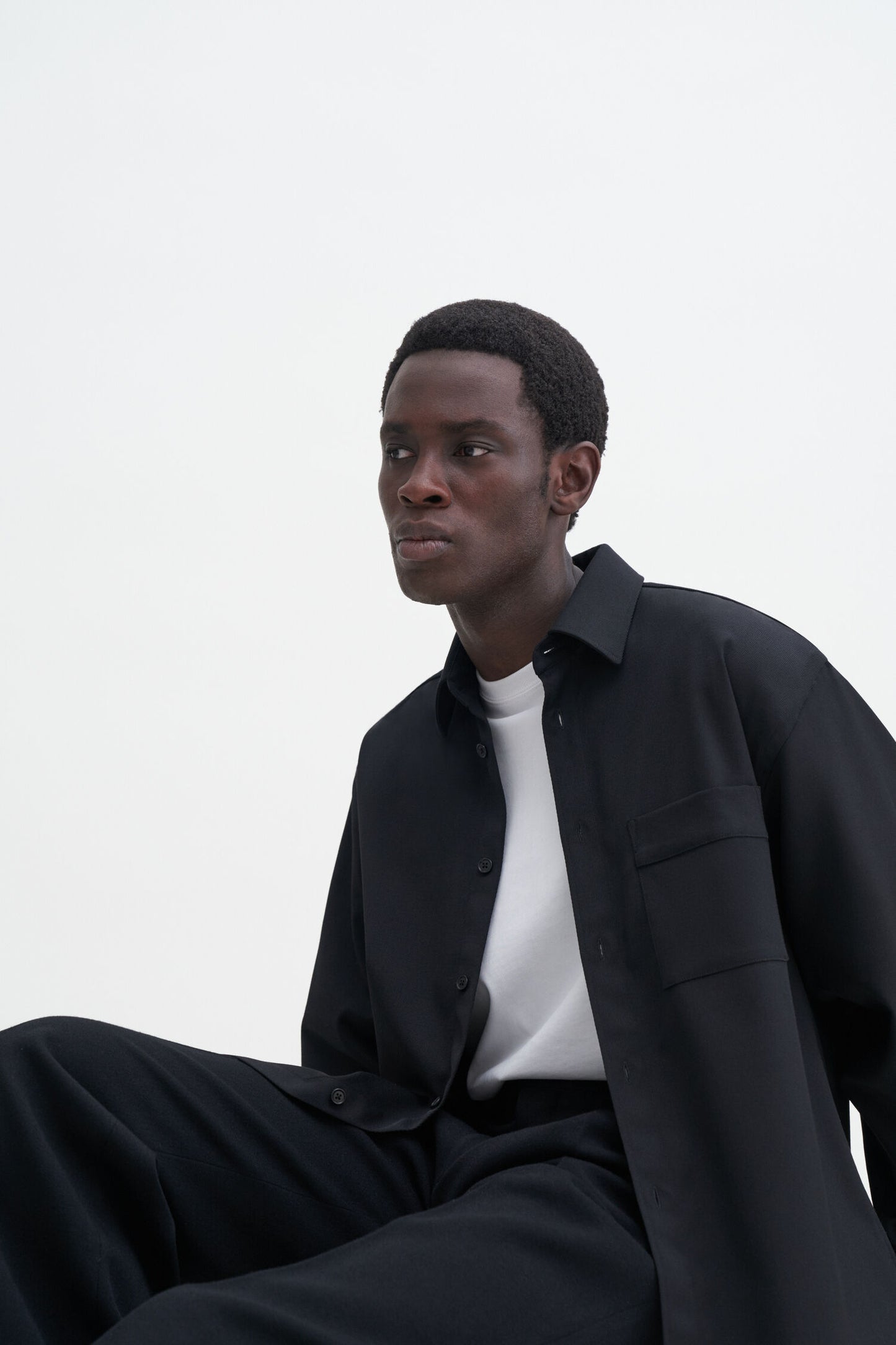 Filippa K Boxy Wool Twill Shirt 29934