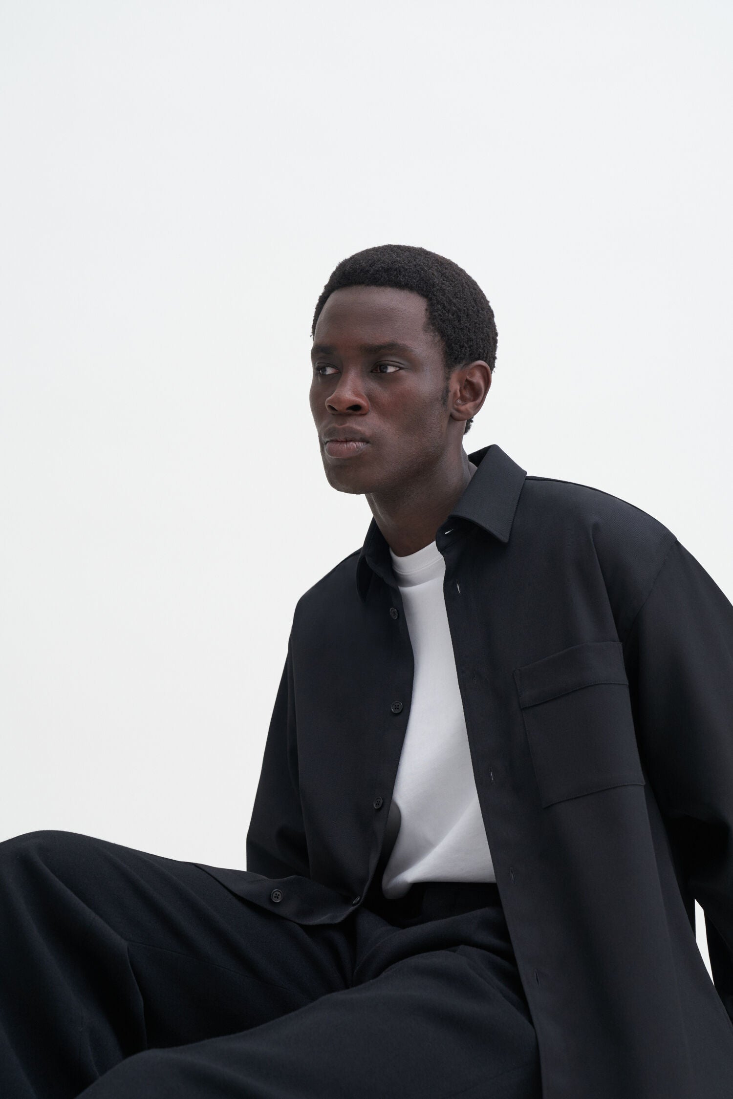 Filippa K Boxy Wool Twill Shirt 29934