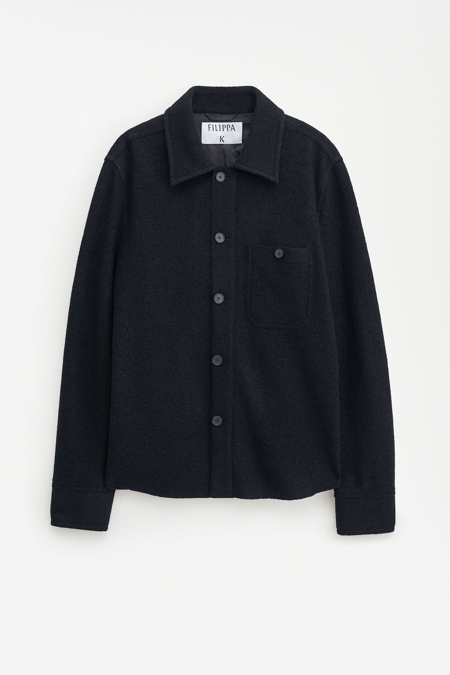 Filippa K Stretch Boiled Wool Shirt Jacket