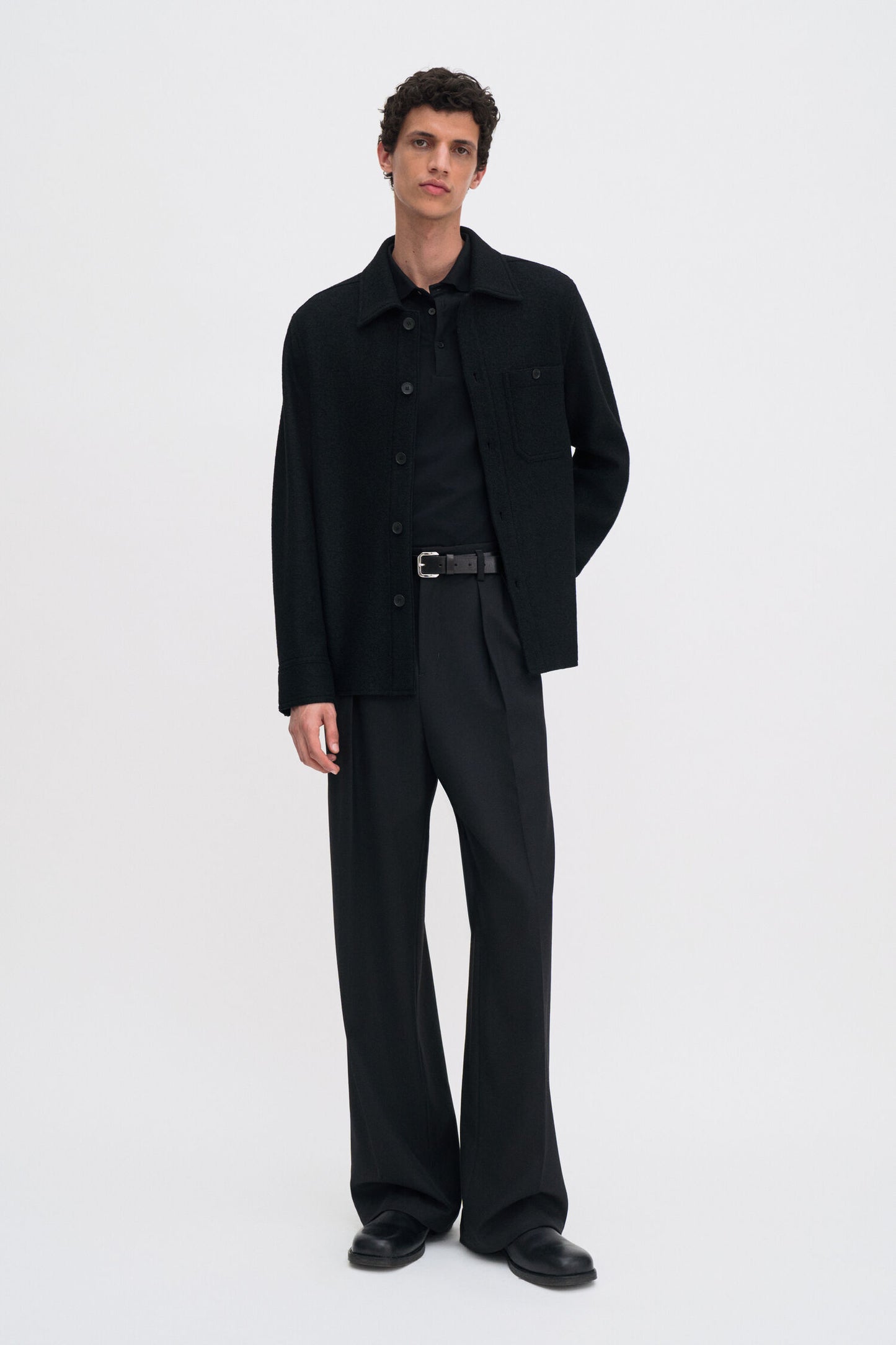Filippa K Stretch Boiled Wool Shirt Jacket