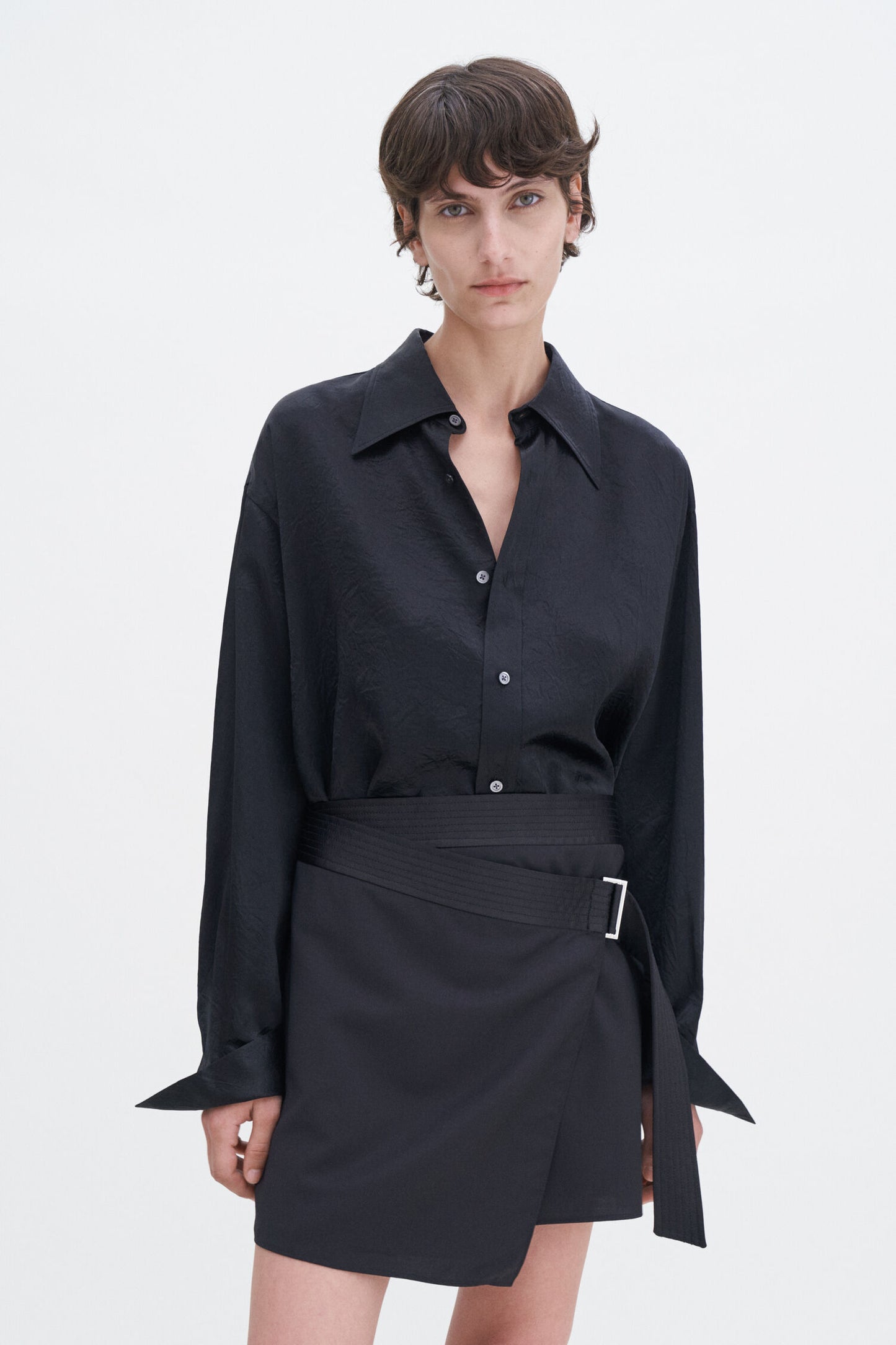 Filippa K Belted Wool Wrap Skirt 31339