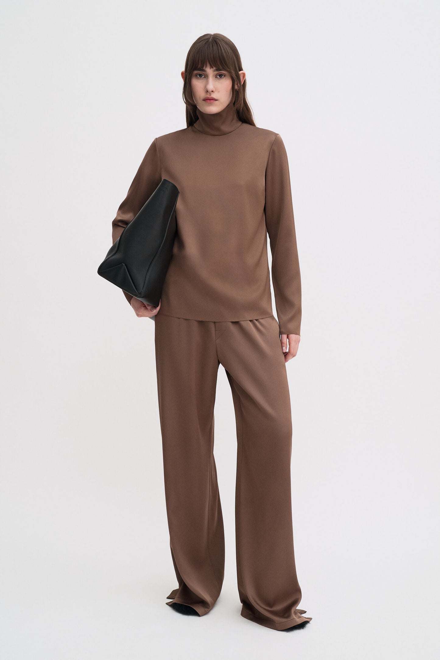Filippa K Turtleneck Satin Blouse