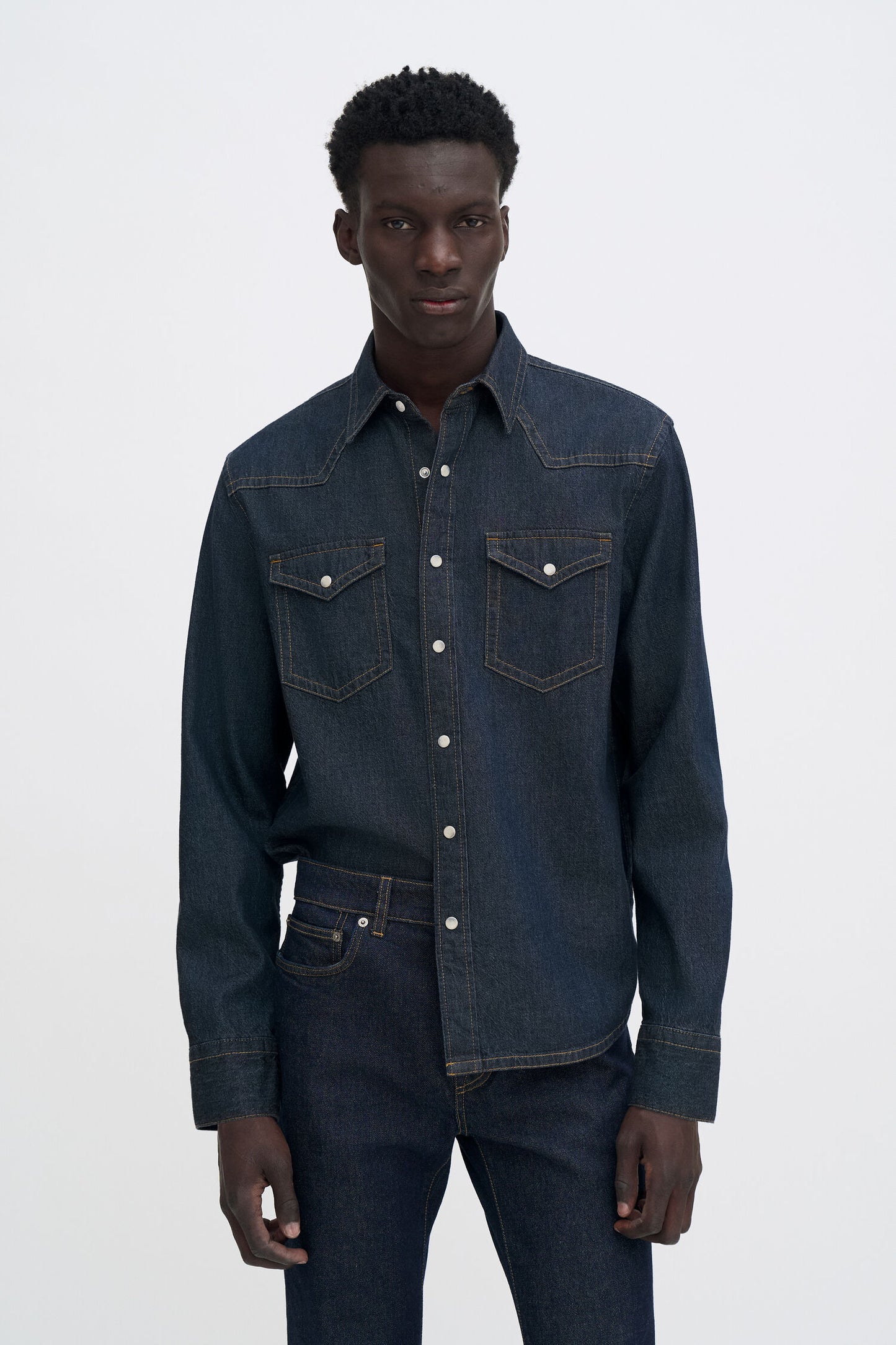 Filippa K Cotton Western Denim Shirt