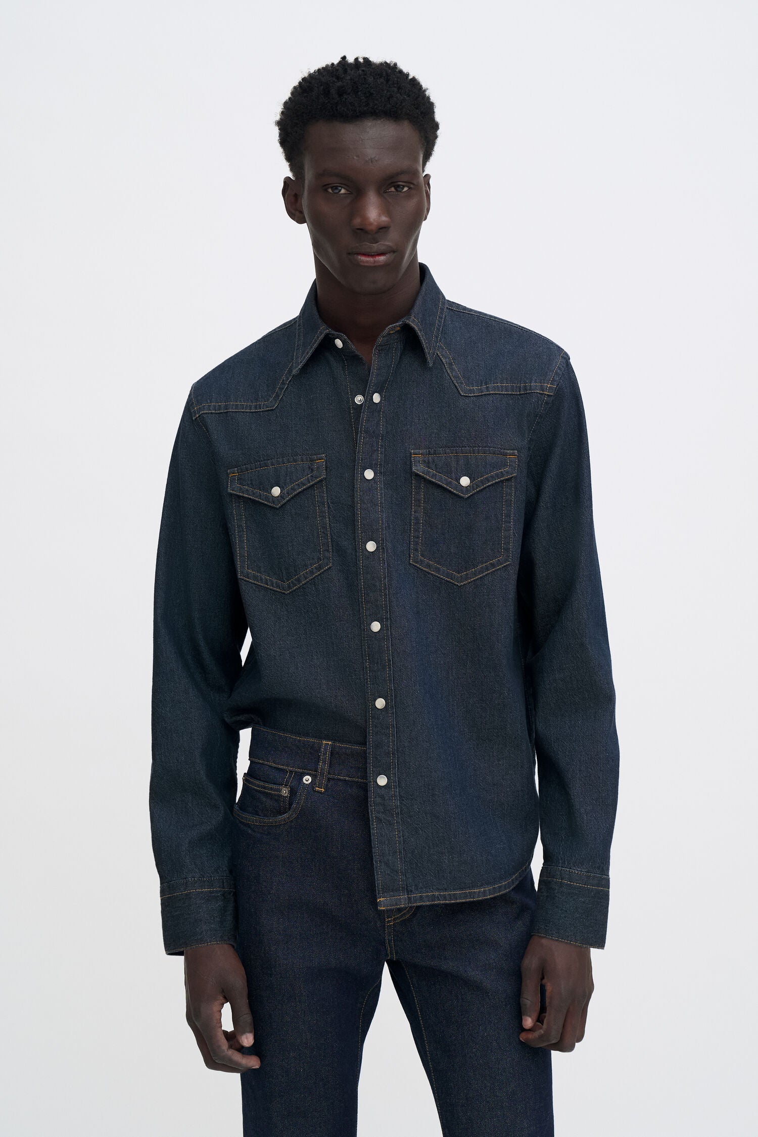 Filippa K Cotton Western Denim Shirt