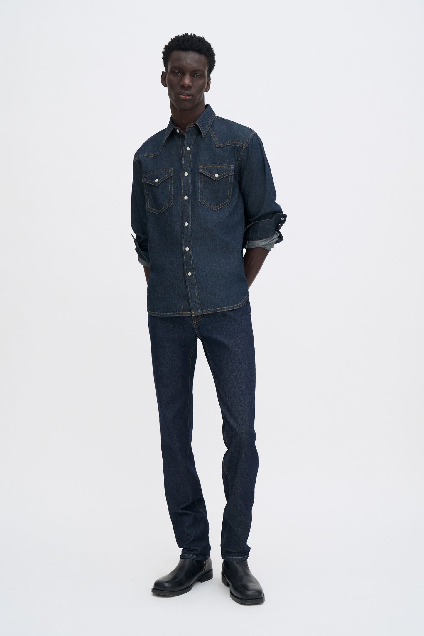 Filippa K Cotton Western Denim Shirt