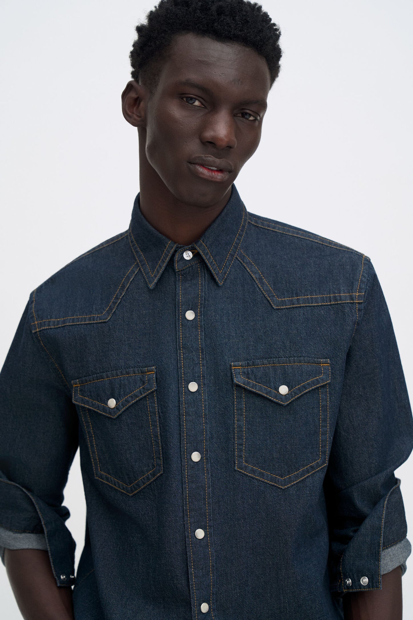 Filippa K Cotton Western Denim Shirt