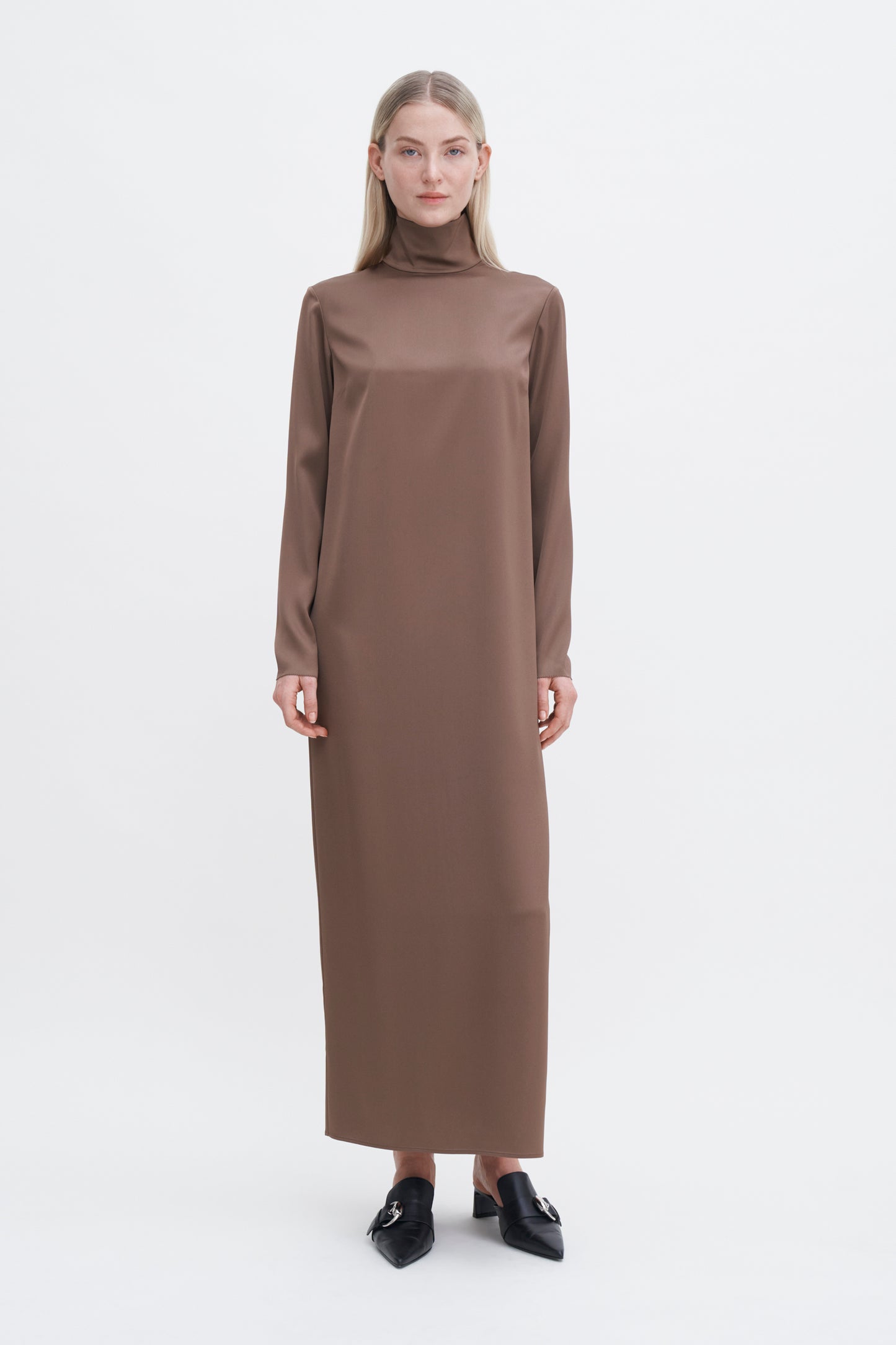 Filippa K Turtleneck Satin Dress