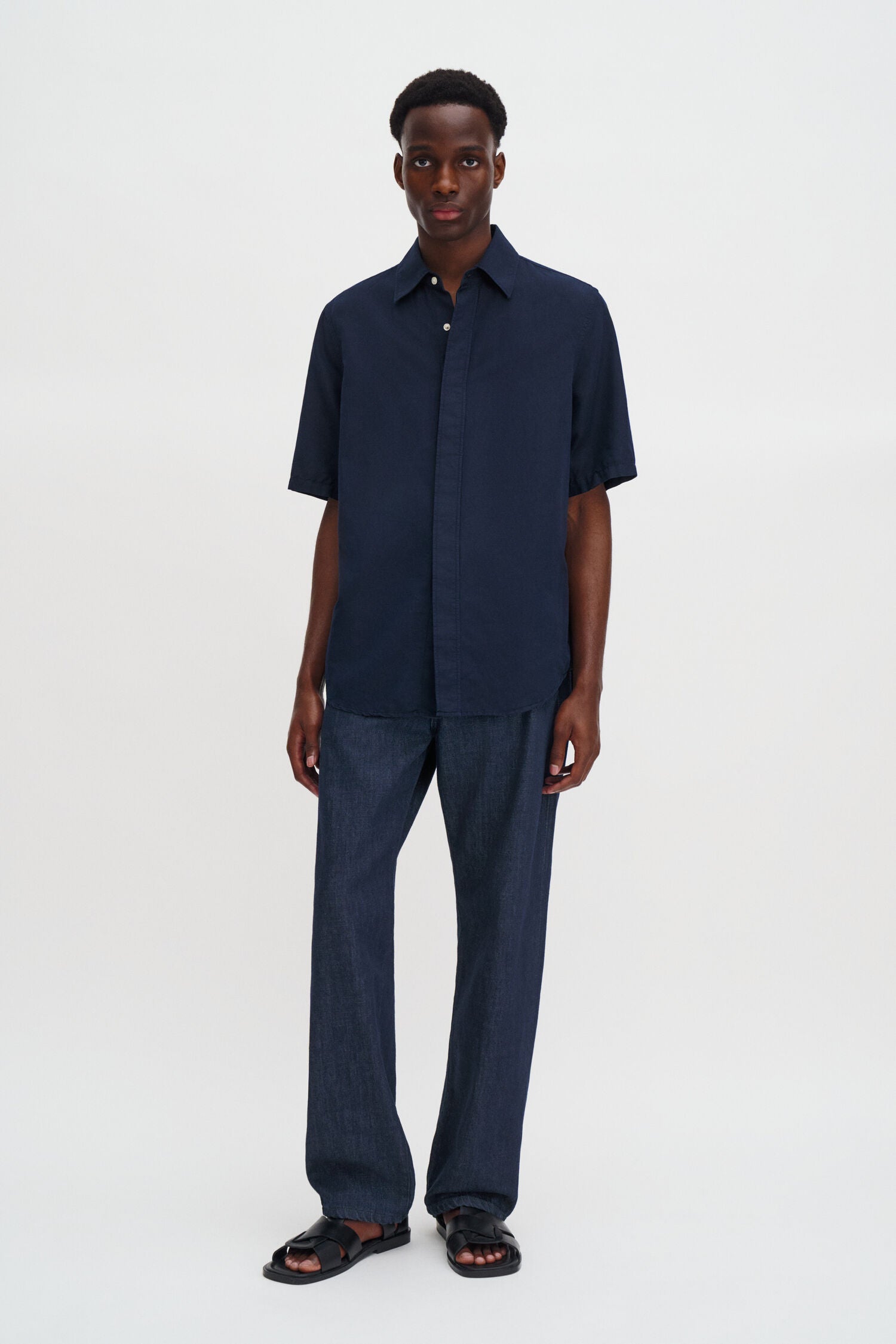 Filippa K Cotton Linen Short Sleeve Shirt