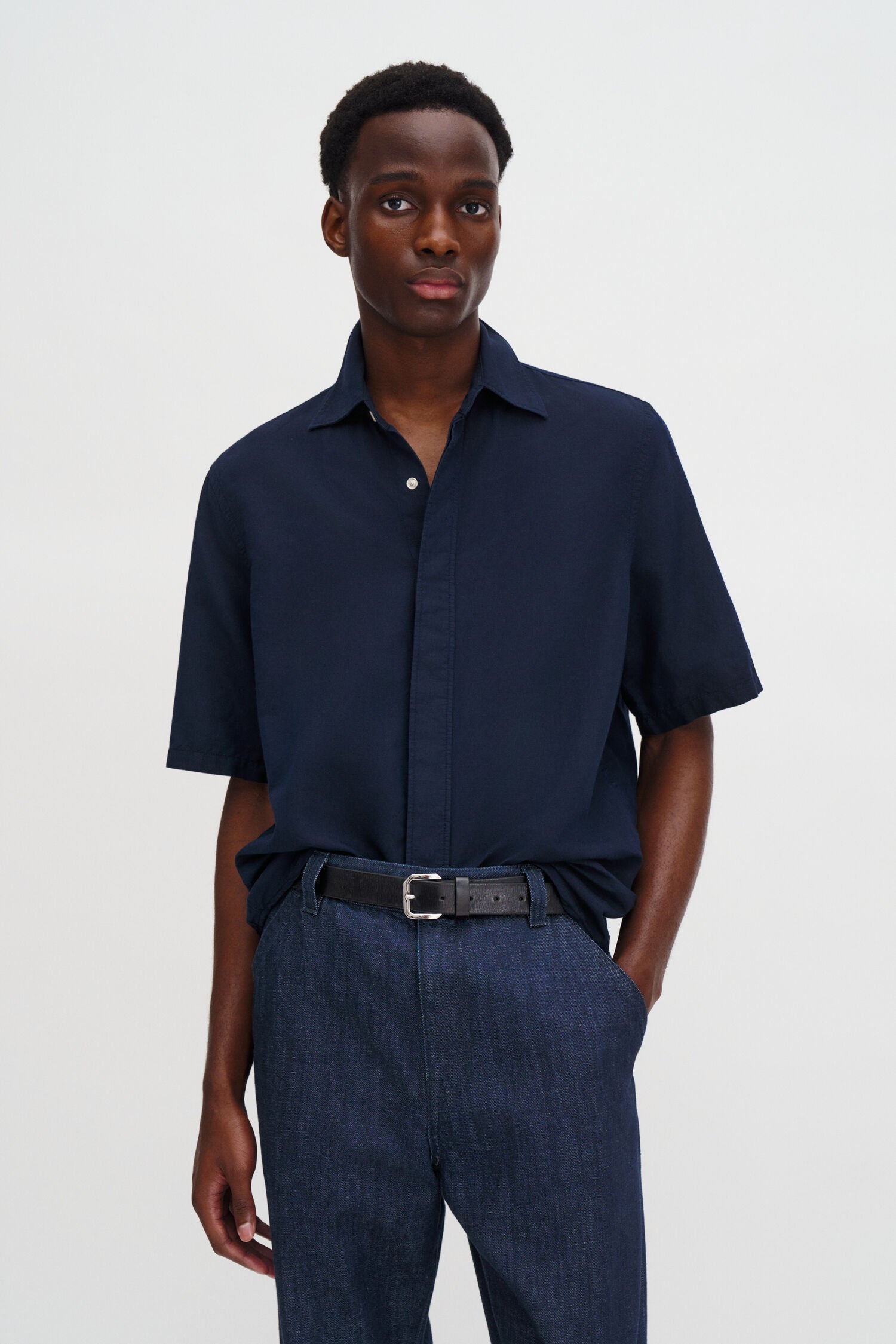 Filippa K Cotton Linen Short Sleeve Shirt