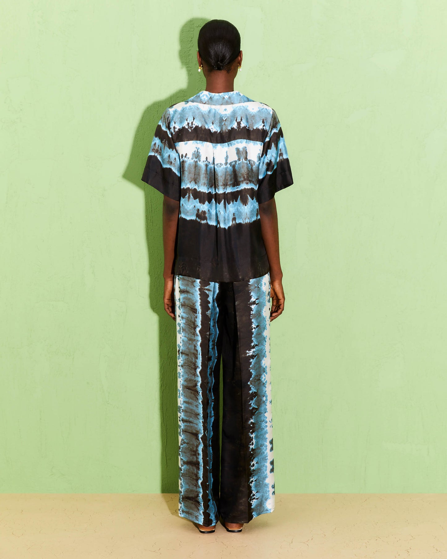 Beatrice Tie Dye Silk Shirt 4103