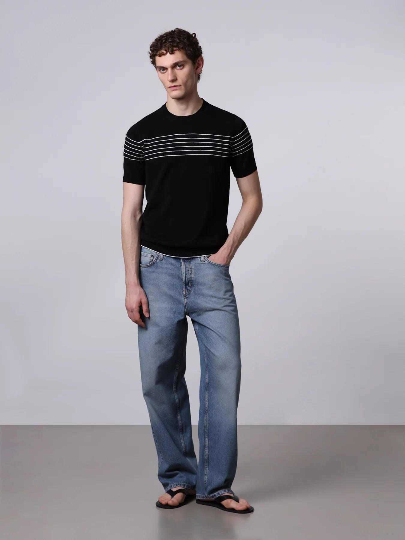 Roberto Collina Striped Short Sleeve