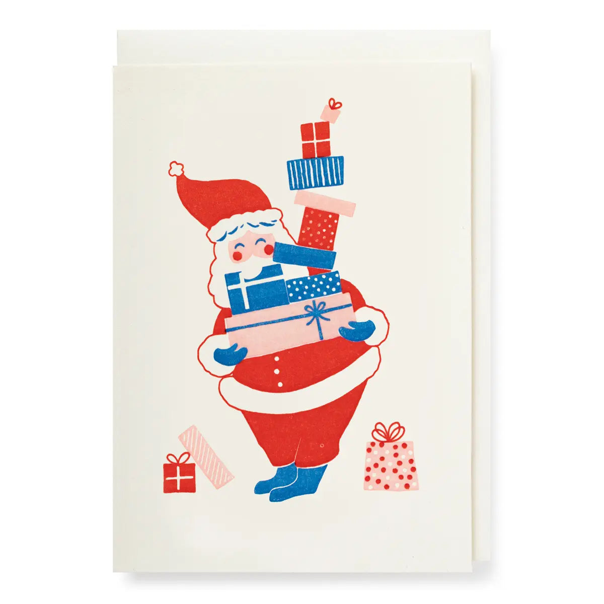 Archivist Father Christmas with Presents Card