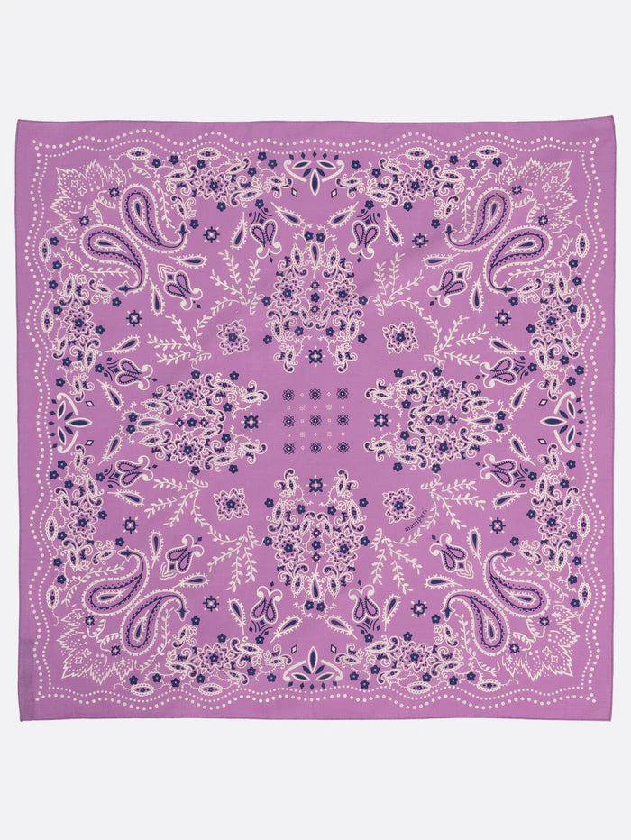 Manipuri Kaleido Bandana 88x88 Purple