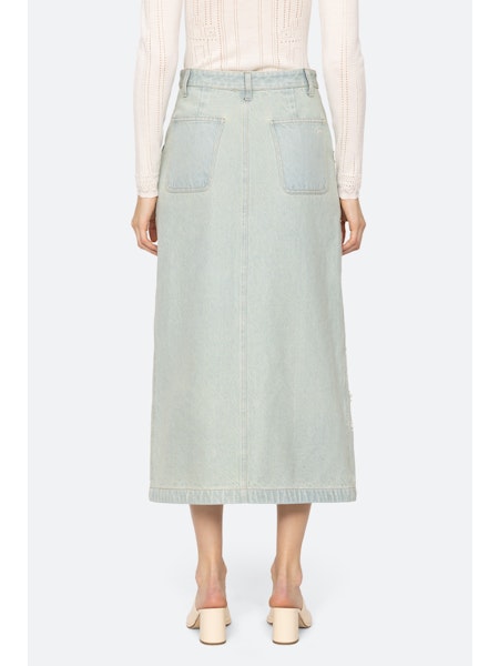 SEA NY Perlette Denim Skirt