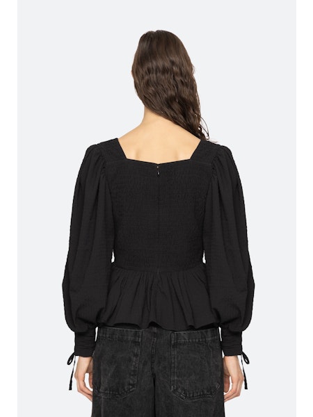 SEA NY Regina Seersucker Top