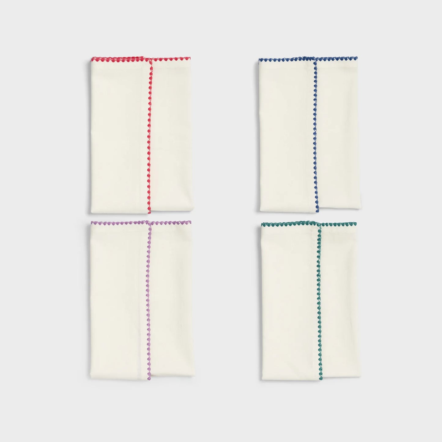 &Klevering Napkin Zigzag Set of 4