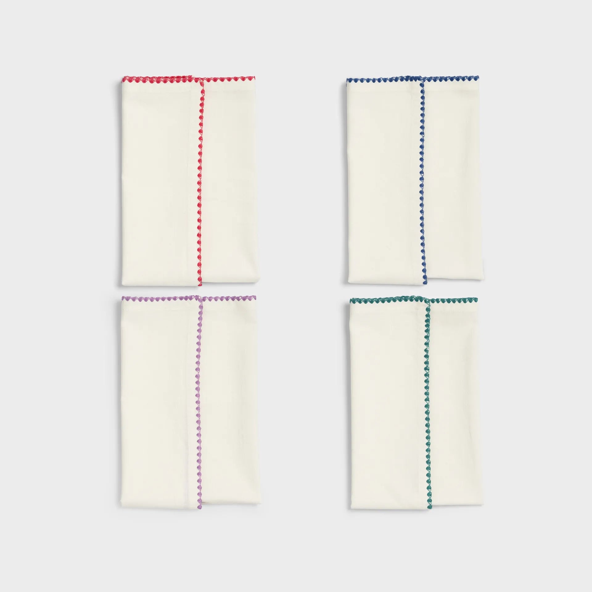 &Klevering Napkin Zigzag Set of 4