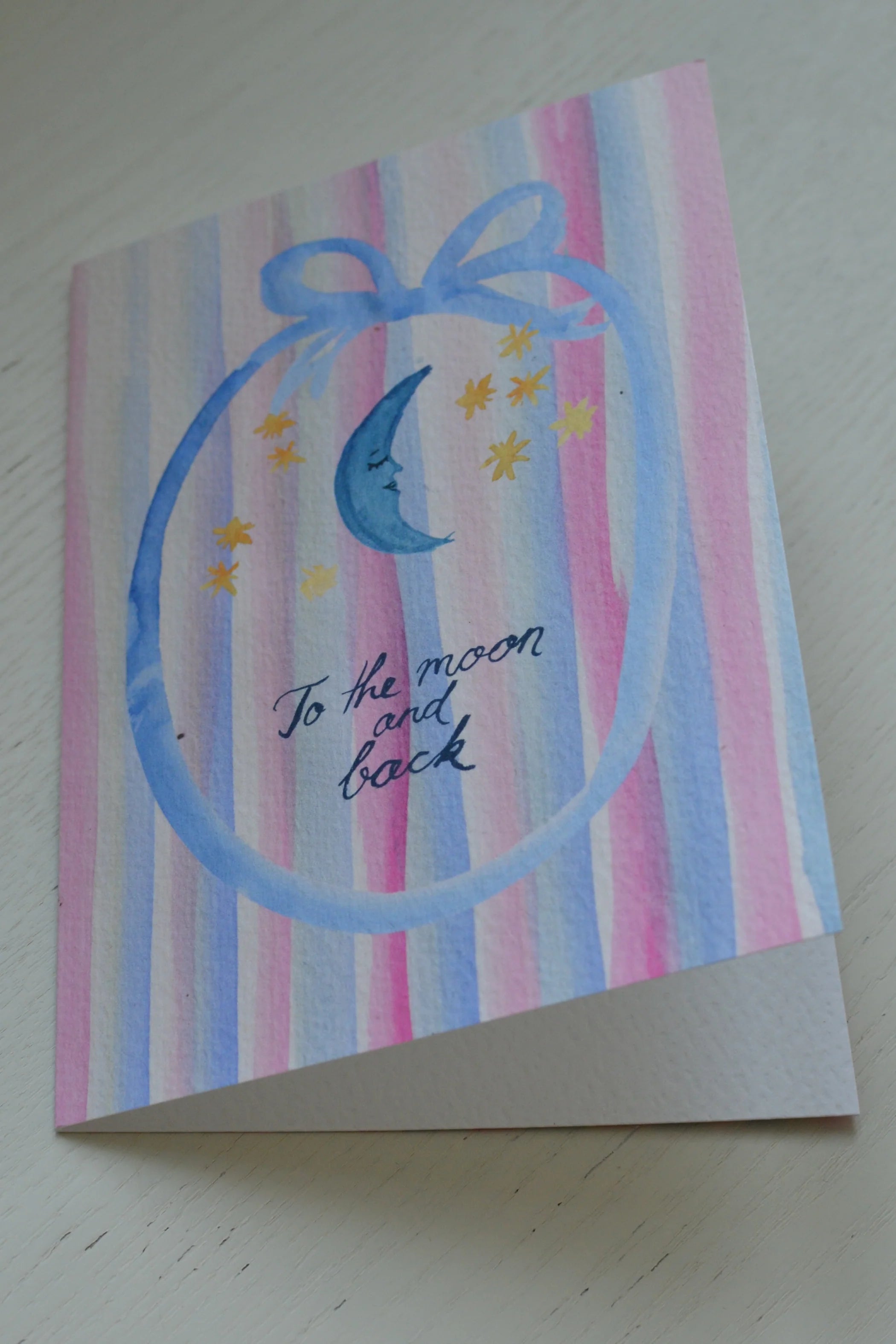Family Affairs To the Moon and back greeting card