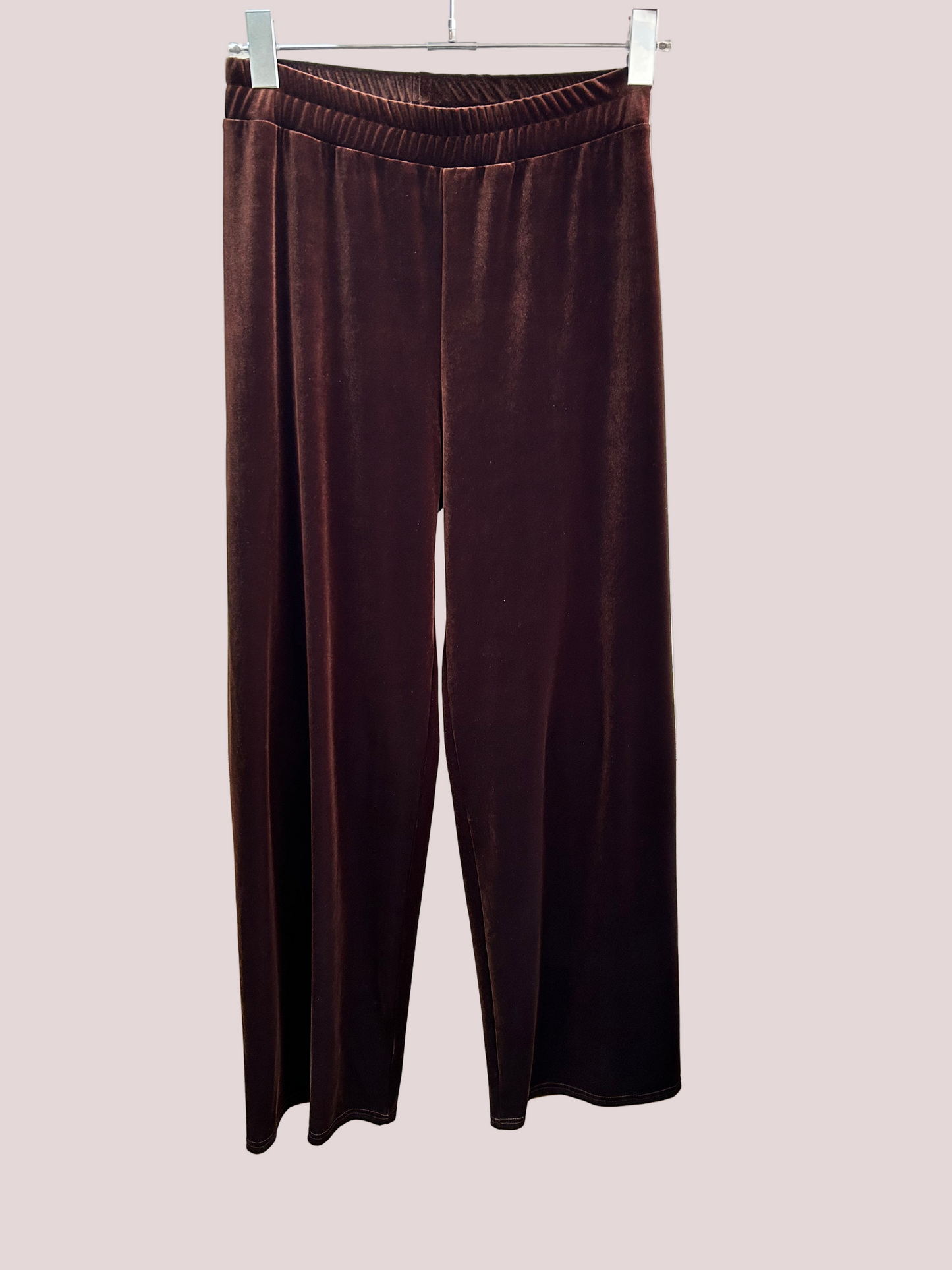 Simone Wild Velvet Cozy Pants - nut