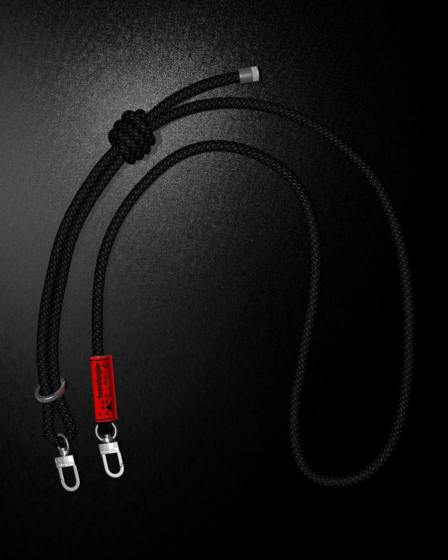 TOPOLOGIE 8.0mm Rope Strap Flash Black Reflective