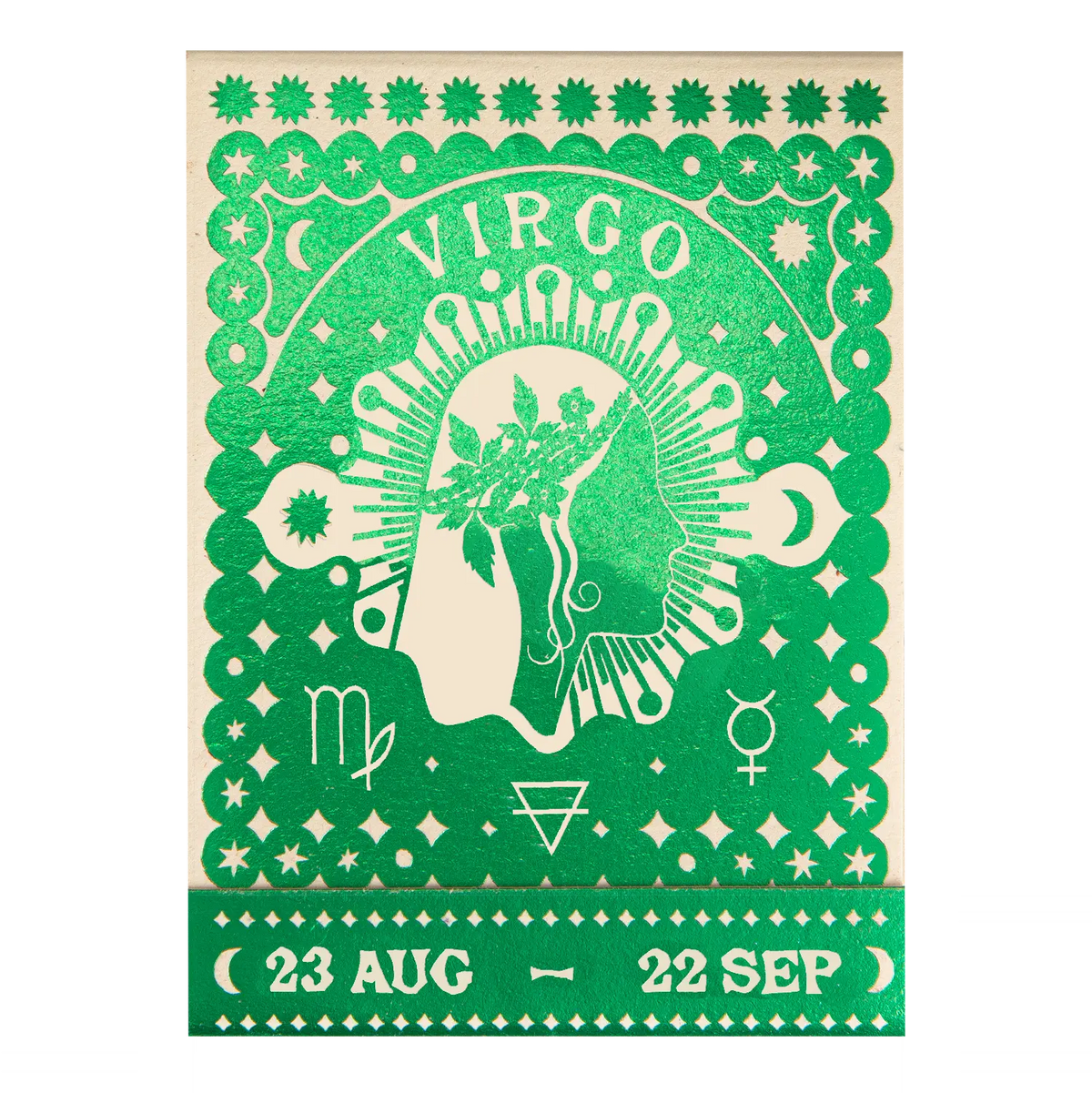 Archivist Virgo Zodiac Matchbook