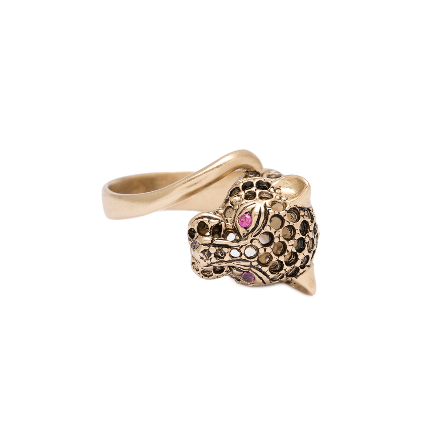 Iosselliani ANE34/ 06G cheetah's head ring