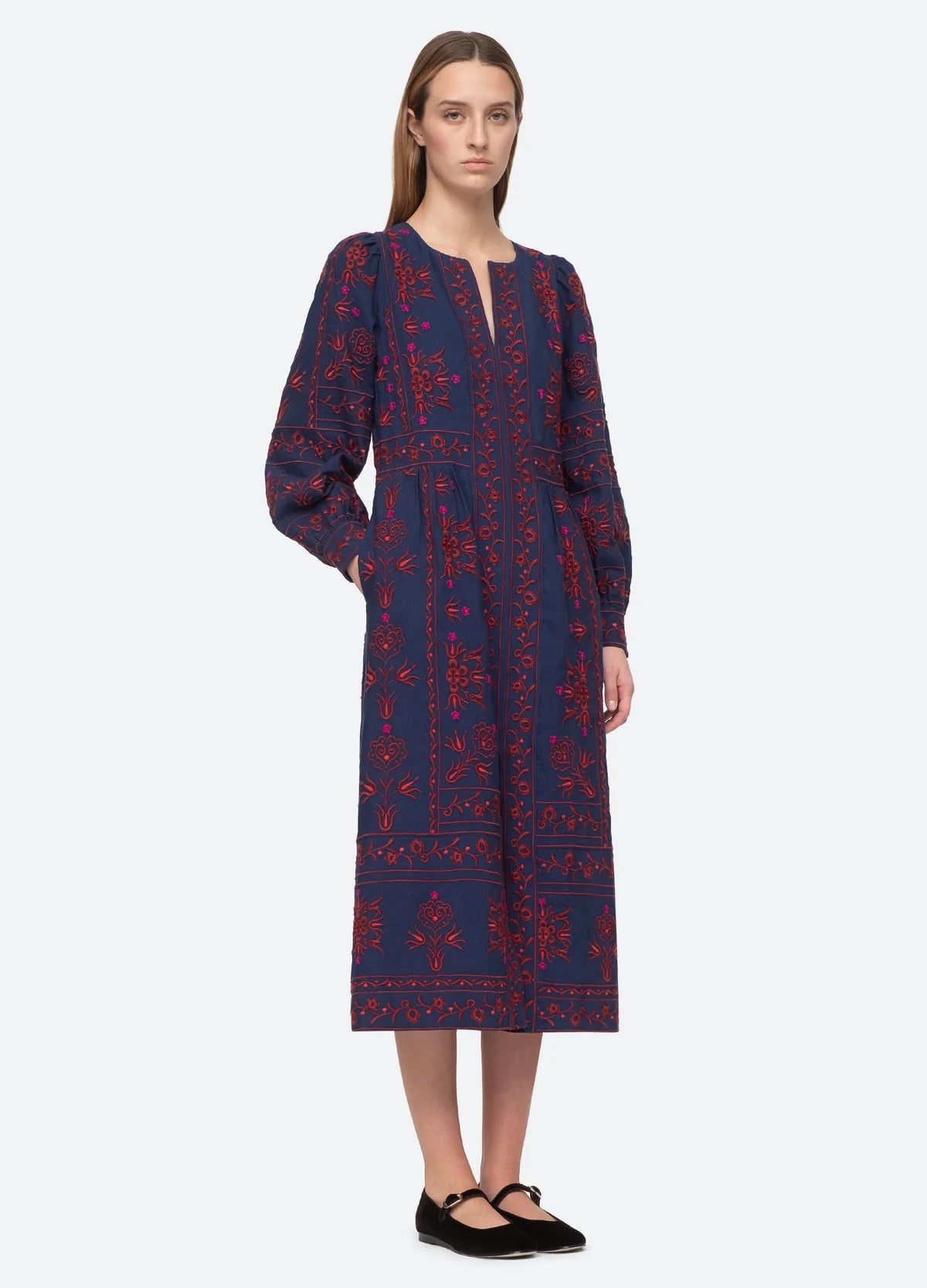 SEA NY Petunia Embroidery Dress