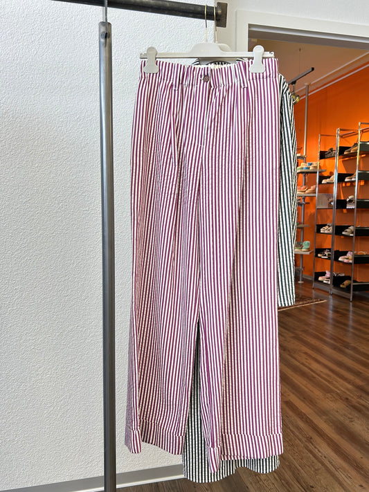 Alysi Crispy Striped Trousers 104121