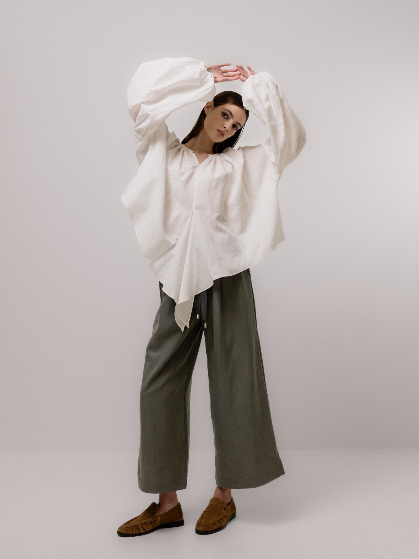 Emin + Paul Volume Sleeve Lace Blouse BL3303