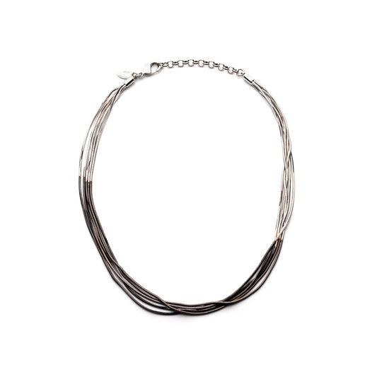 Iosselliani C943S/21 SS 5 Wires Silver Necklace