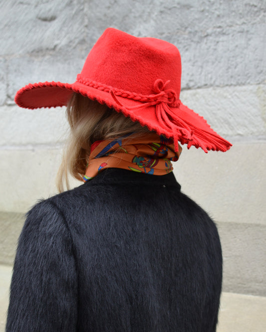 Tesi Hats- Miranda - Lapin Velour Rosso