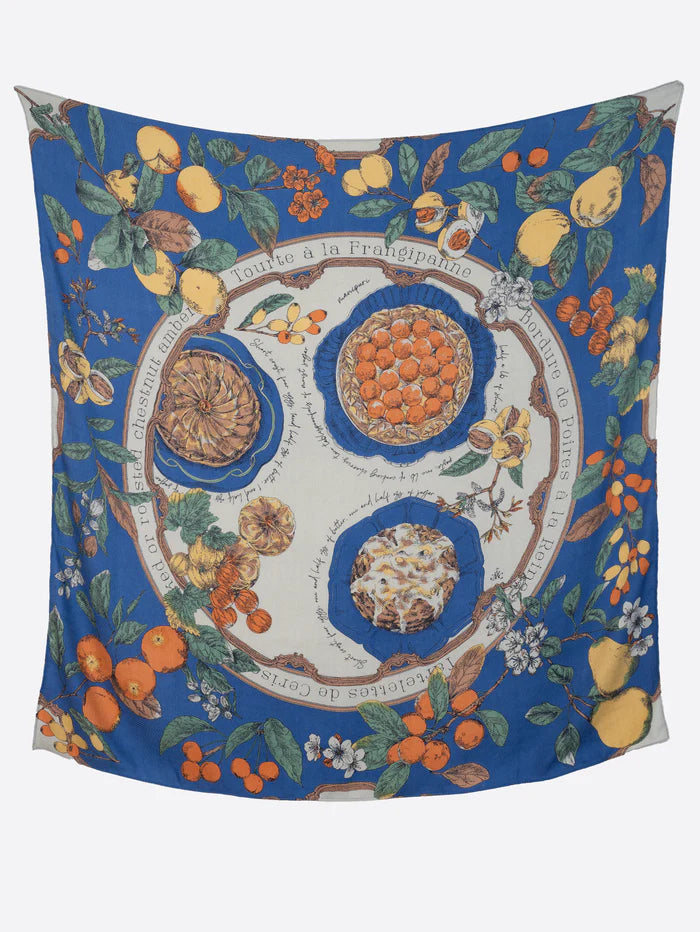 Manipuri Wool Silk Stole Herringbone Antique Recipe