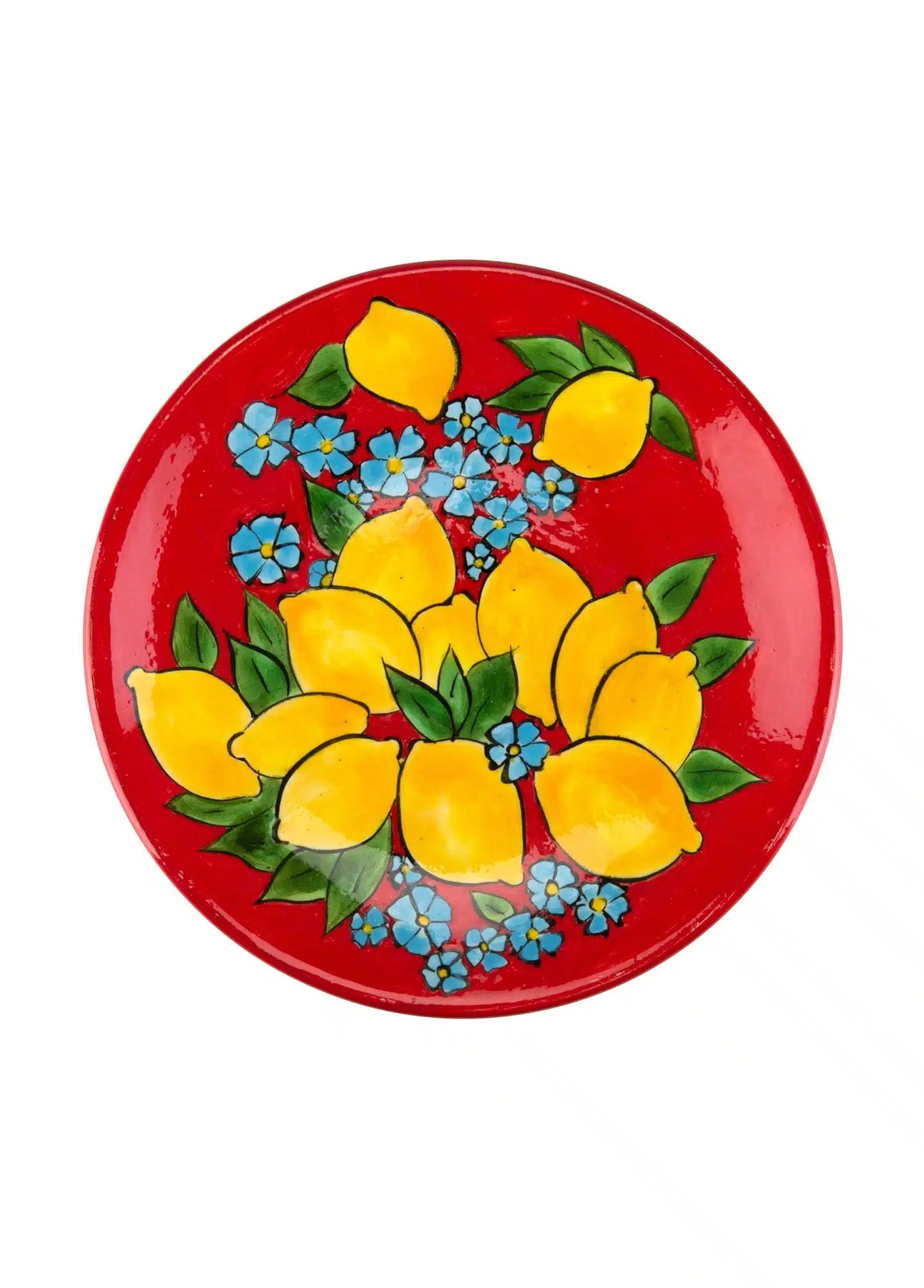 Feeling Good Inside Ceramic Red Cake Stand