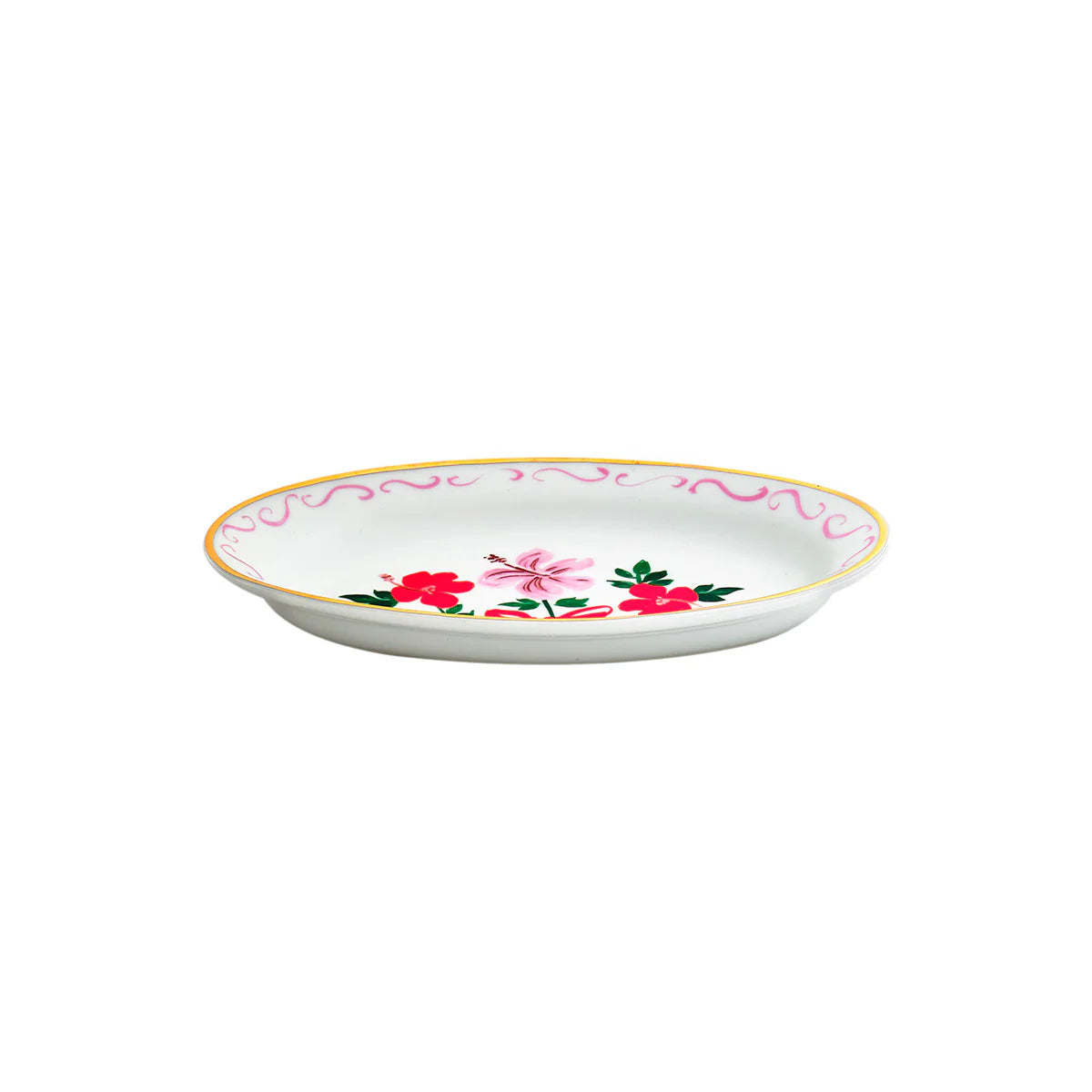 BITOSSI HOME Oval Tray Flower Bow