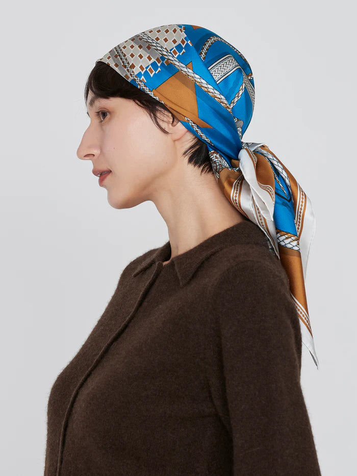 Manipuri Jockey 88x88 Turquoise Blue